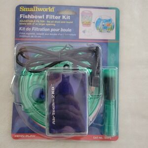 Penn-Plax Smallworld Fishbowl Filter Kit SWF2 Air Tech 2K0 Pump Adjustable New